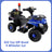 Dual Electric 6V Ride On Atv Police Car For Kid Toy Off-Road 4 Wheeler Car (Copy)