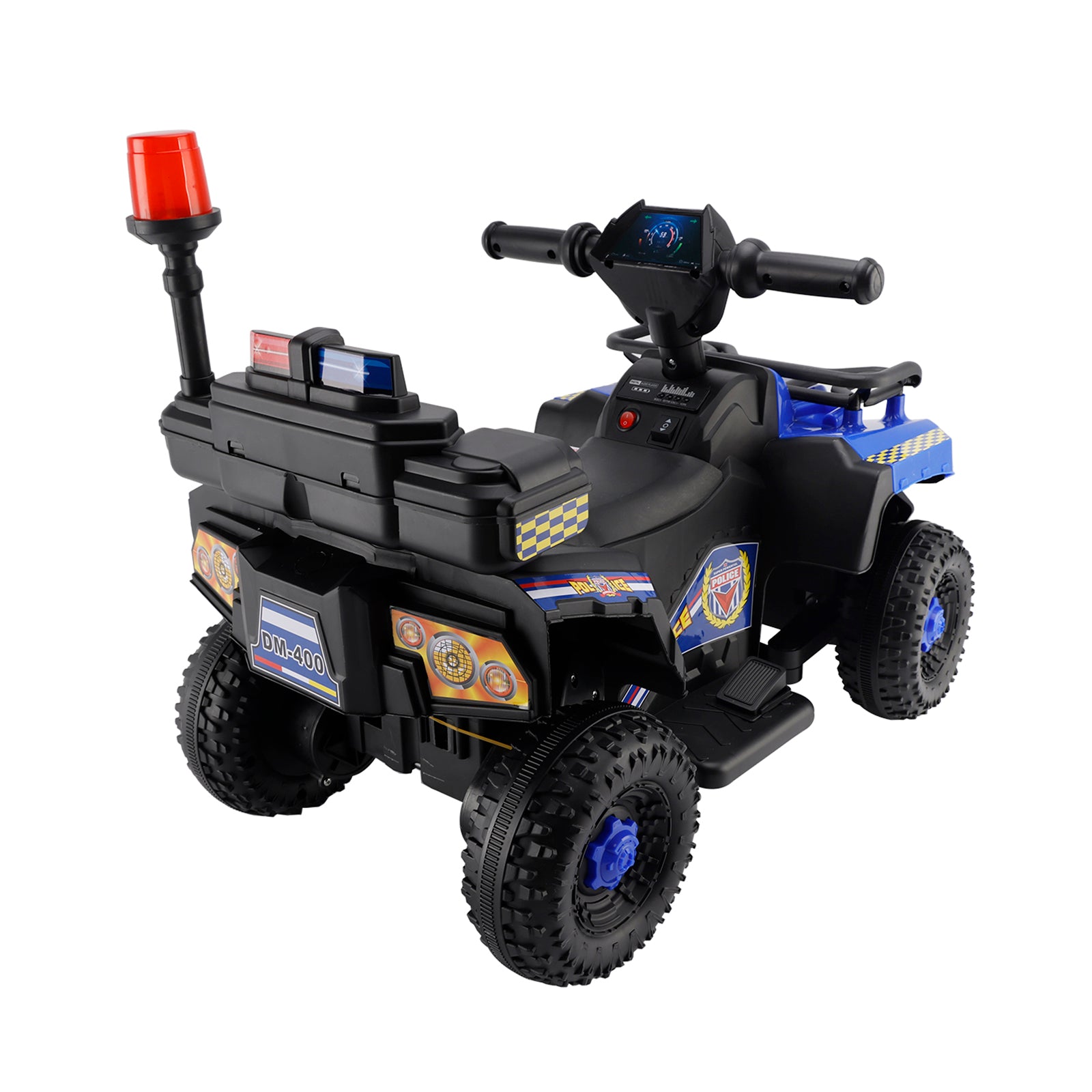 Dual Electric 6V Ride On Atv Police Car For Kid Toy Off-Road 4 Wheeler Car (Copy)