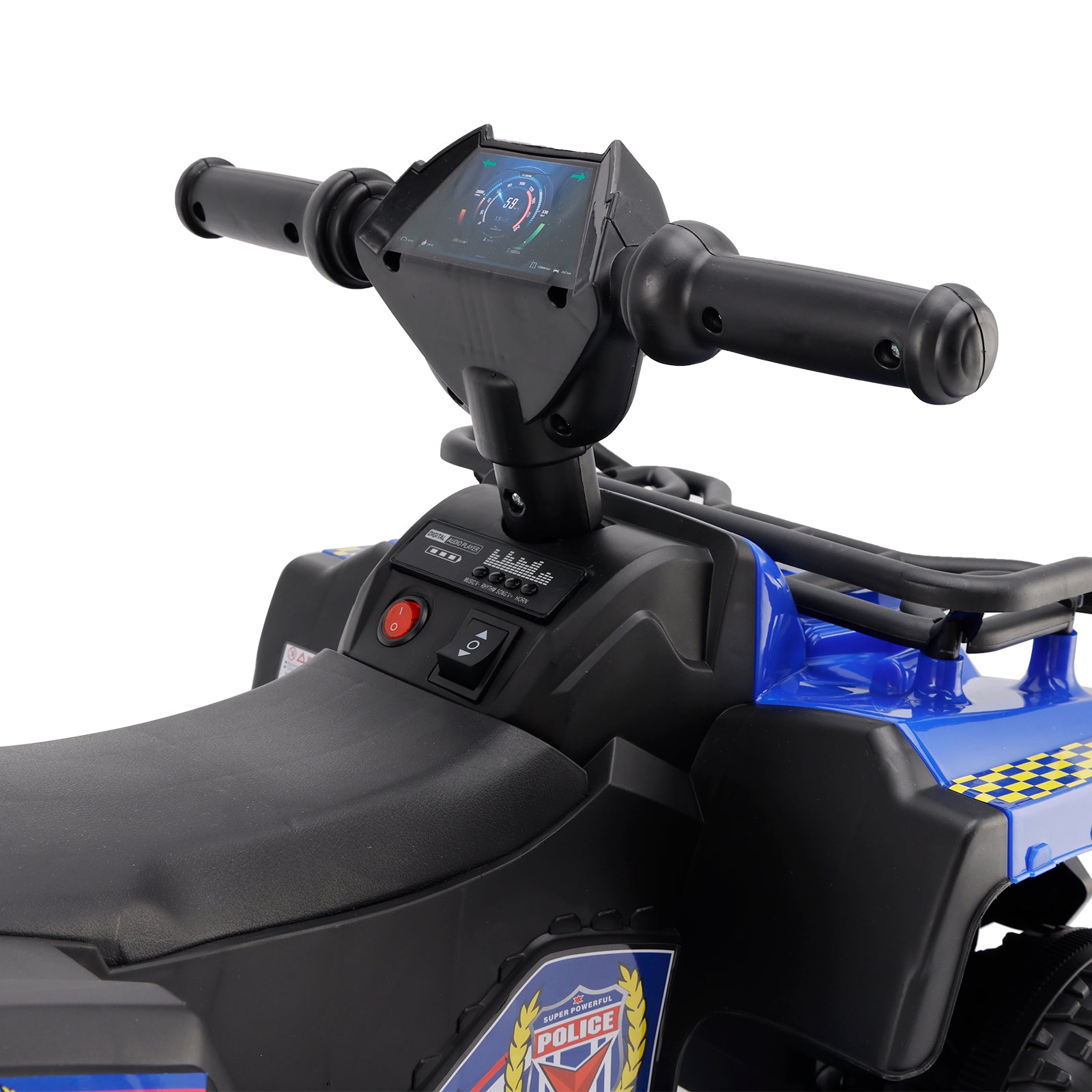 Dual Electric 6V Ride On Atv Police Car For Kid Toy Off-Road 4 Wheeler Car (Copy)