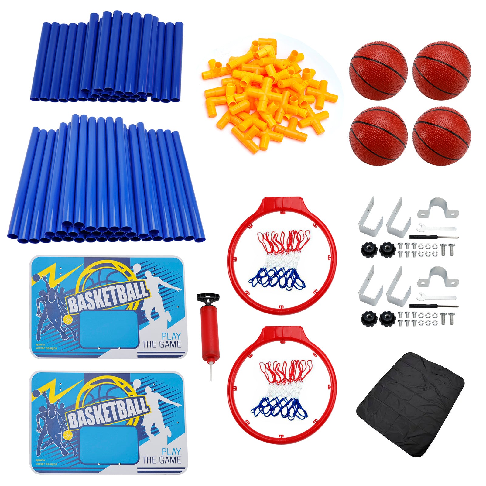 Kid Dual Shot Basketball Arcade Game With 4 Balls Easy Quick Assembling Gift