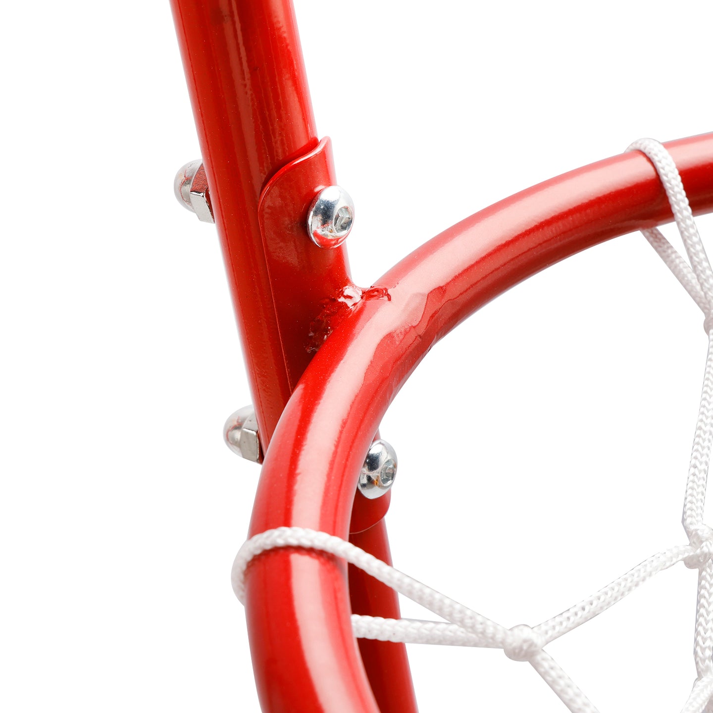 Early Learning 4 Hoop Kid Basketball Hoop Indoor/Outdoor Preschool Hoop Set Red