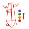 Early Learning 4 Hoop Kid Basketball Hoop Indoor/Outdoor Preschool Hoop Set Red