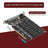 PCI-E 4 Disk Expansion Card M.2 NVME X16 Adapter Expension Card 2230 2242 2260