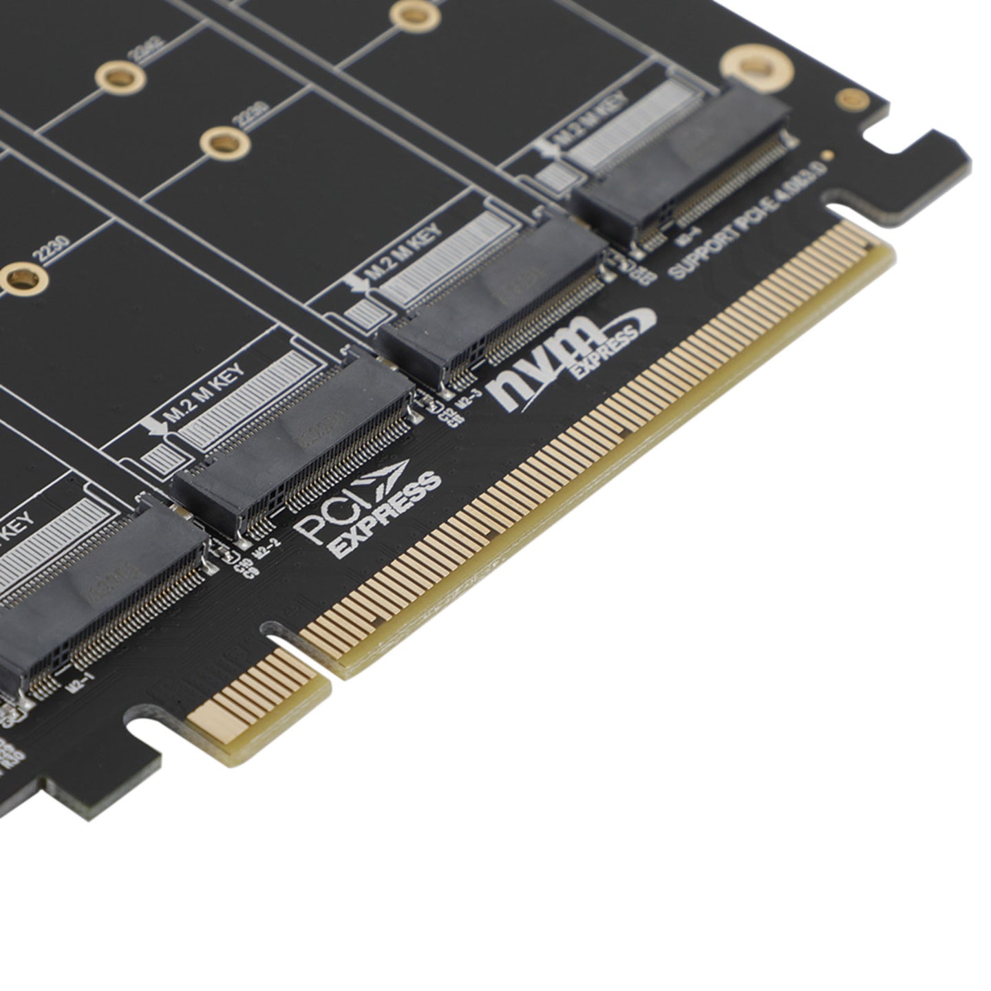 PCI-E 4 Disk Expansion Card M.2 NVME X16 Adapter Expension Card 2230 2242 2260