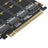 PCI-E 4 Disk Expansion Card M.2 NVME X16 Adapter Expension Card 2230 2242 2260