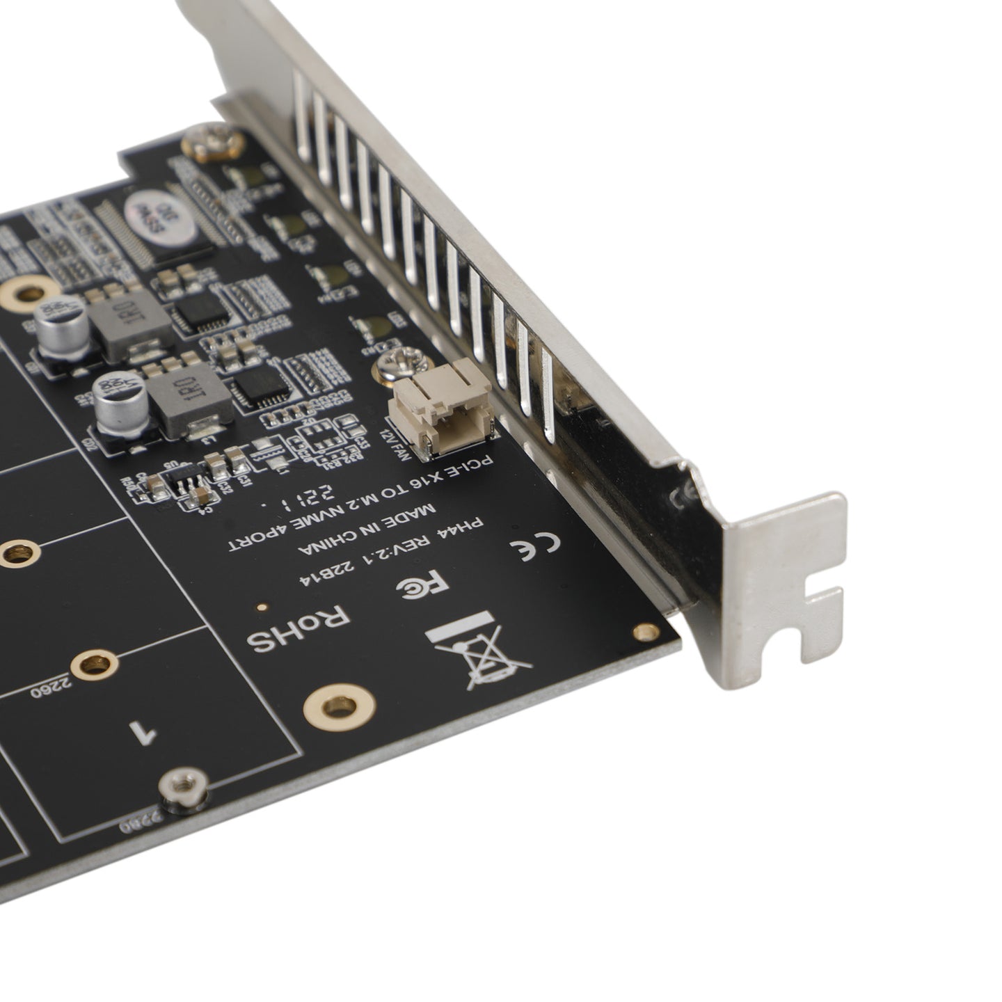 PCI-E 4 Disk Expansion Card M.2 NVME X16 Adapter Expension Card 2230 2242 2260