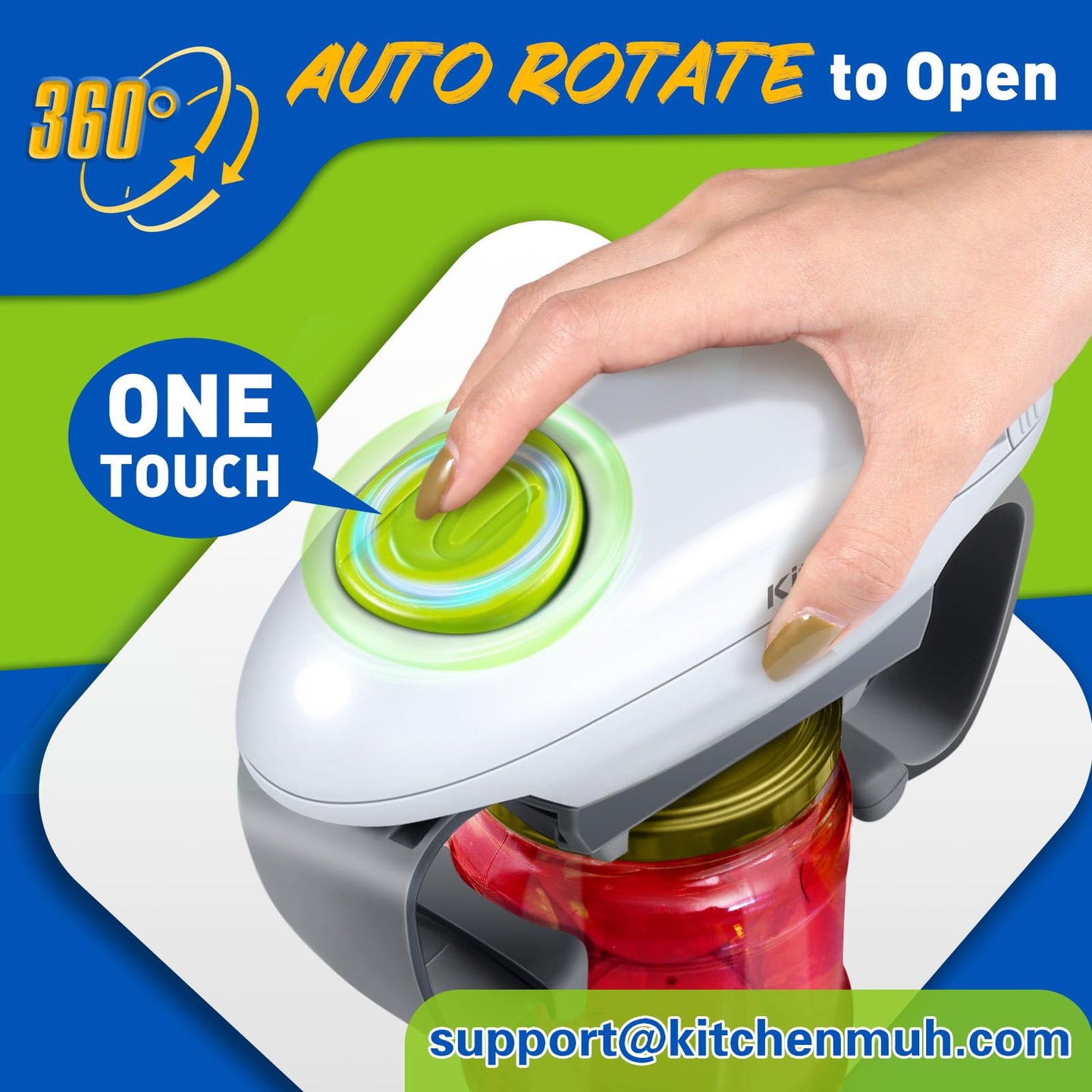 One-Touch Automatic Jar Opener