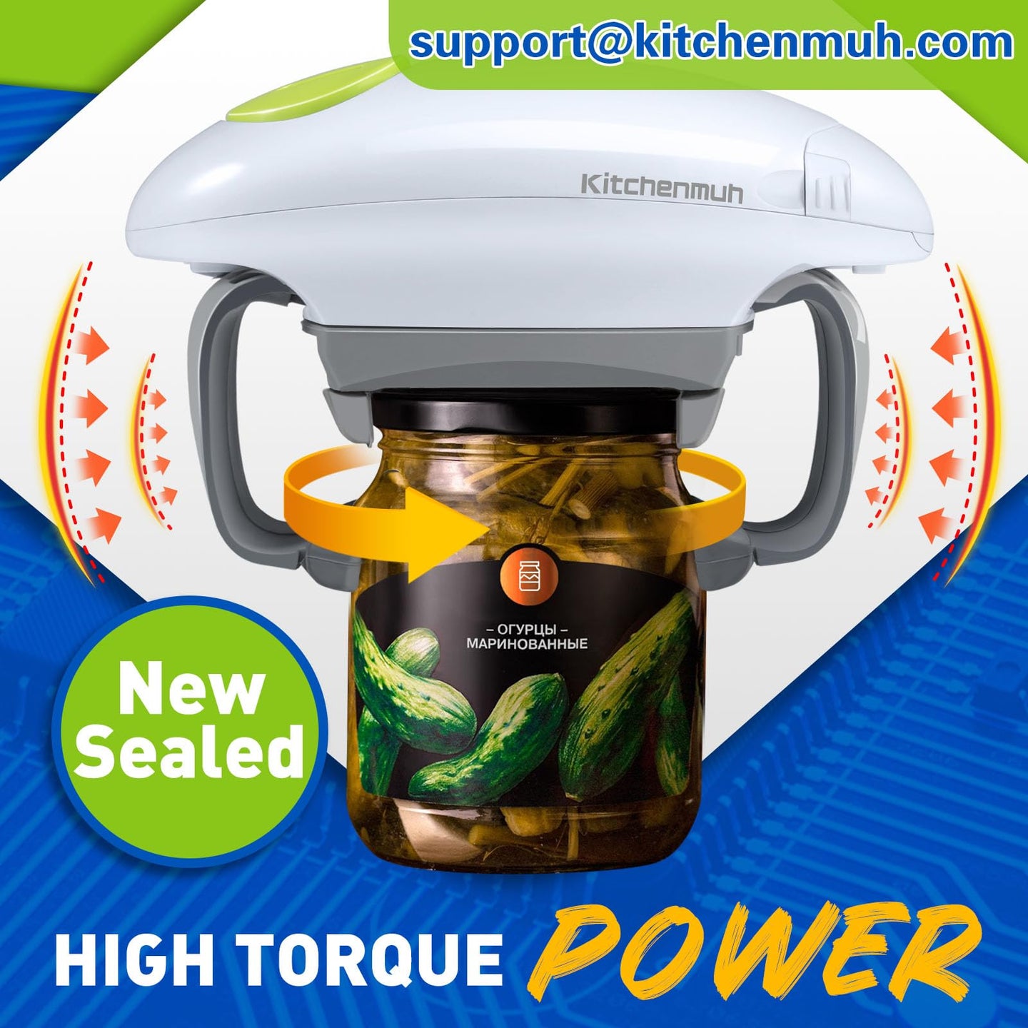 One-Touch Automatic Jar Opener