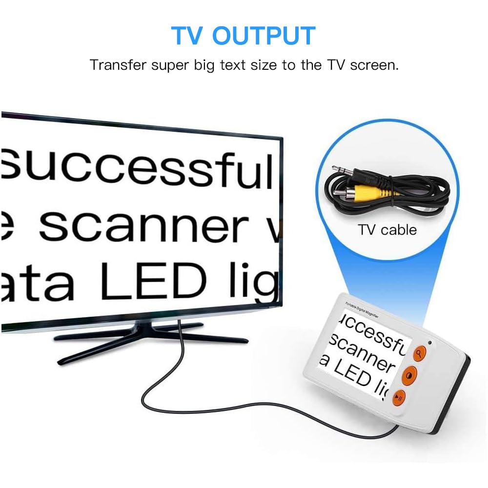 Eyoyo Digital Magnifier for Seniors - Reading Aid, 2X-25X Zoom