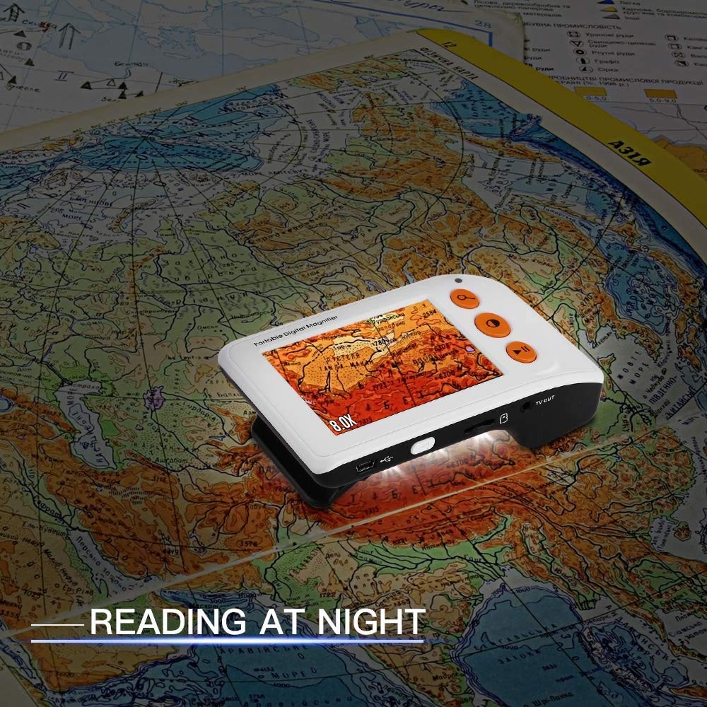 Eyoyo Digital Magnifier for Seniors - Reading Aid, 2X-25X Zoom
