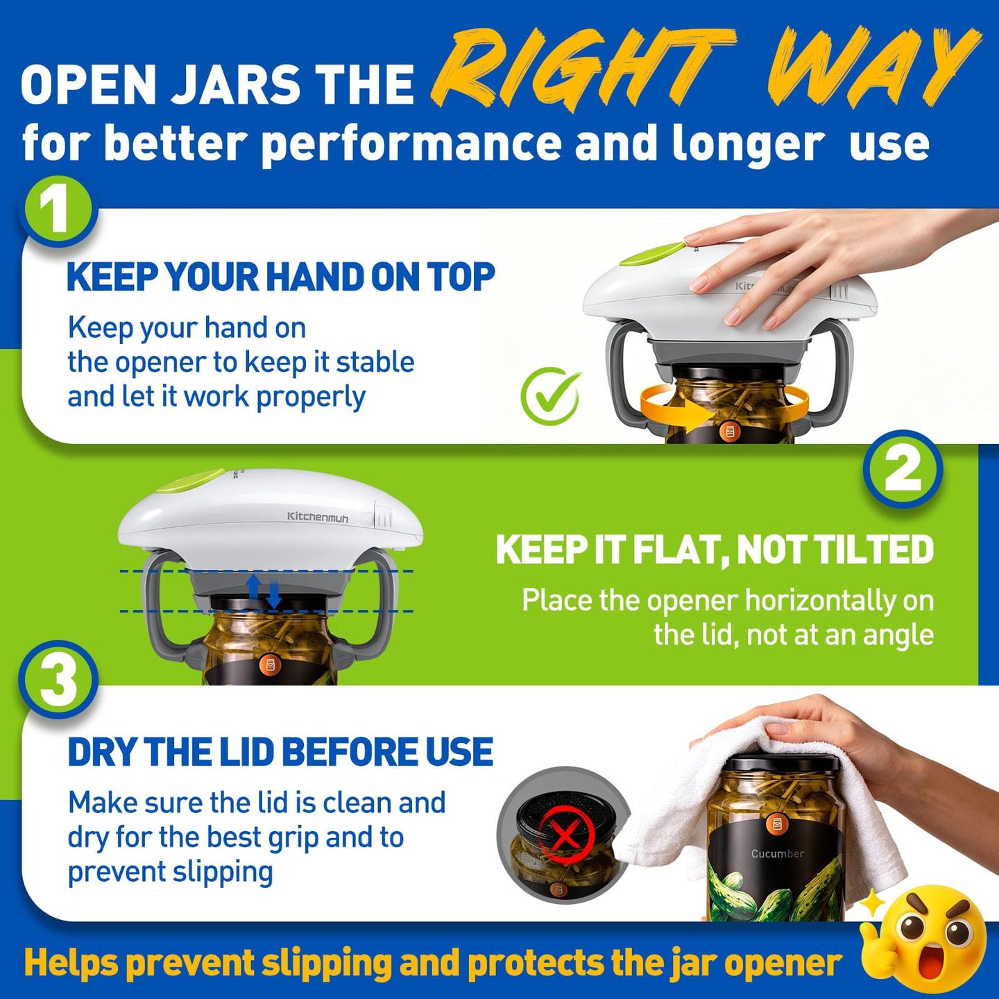 One-Touch Automatic Jar Opener