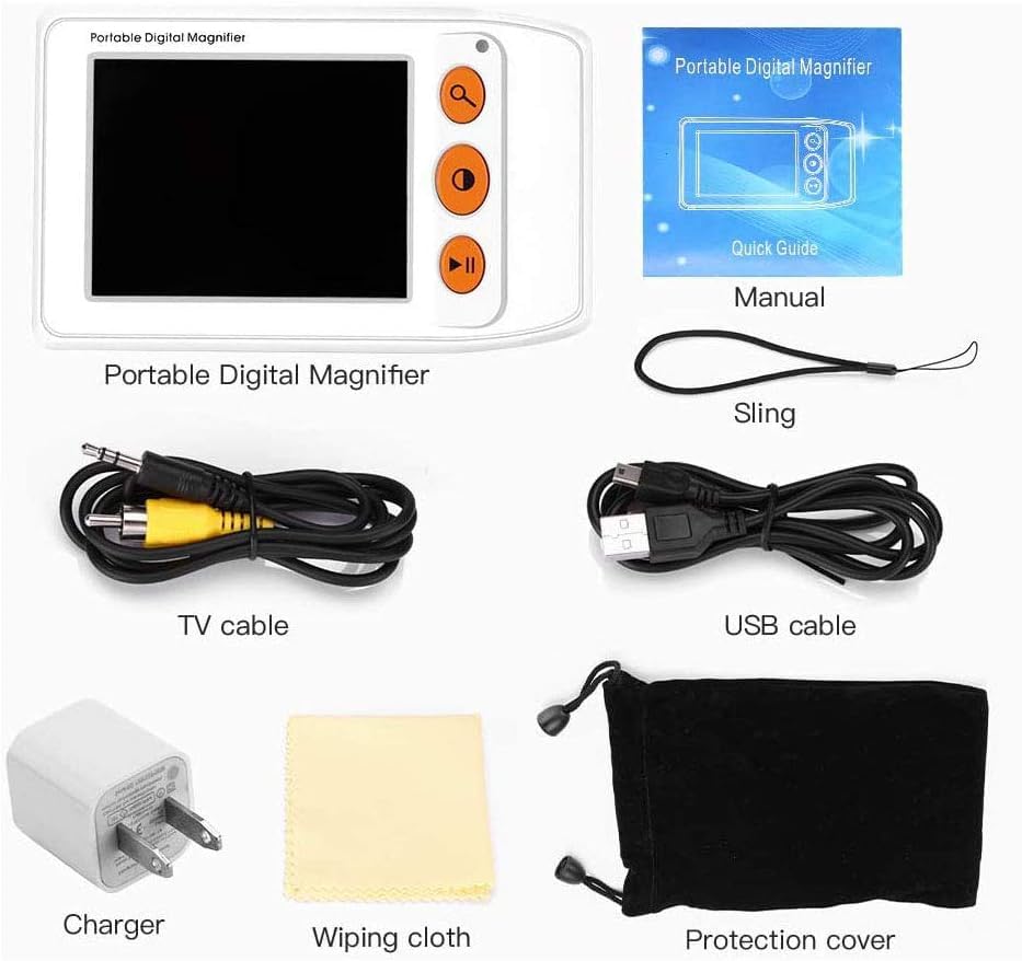 Eyoyo Digital Magnifier for Seniors - Reading Aid, 2X-25X Zoom