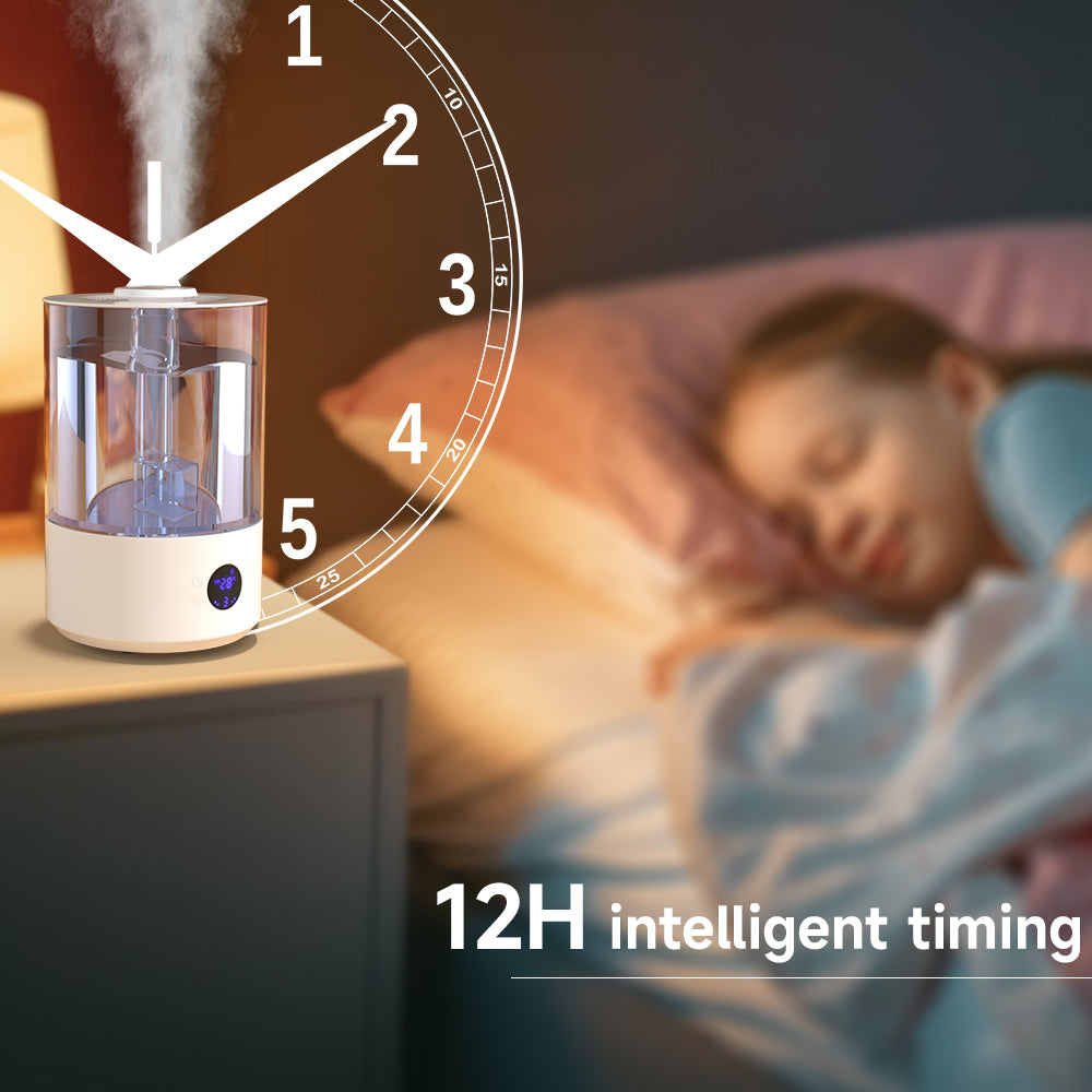 7.8L Large Humidifier for Bedroom & Home – Cool Mist Ultrasonic Top Fill Essential Oil Diffuser with Dual Mist & UV Sterilizer