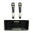 Portable Karaoke Machine with 2 Wireless Microphones, 20W Bluetooth Speaker System for Kids & Adults, Home Party (Green)