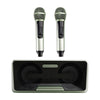 Portable Karaoke Machine with 2 Wireless Microphones, 20W Bluetooth Speaker System for Kids & Adults, Home Party (Green)