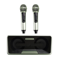 Wireless Bluetooth Speaker with Dual Microphones – Karaoke System for Home, Party & Outdoor Use