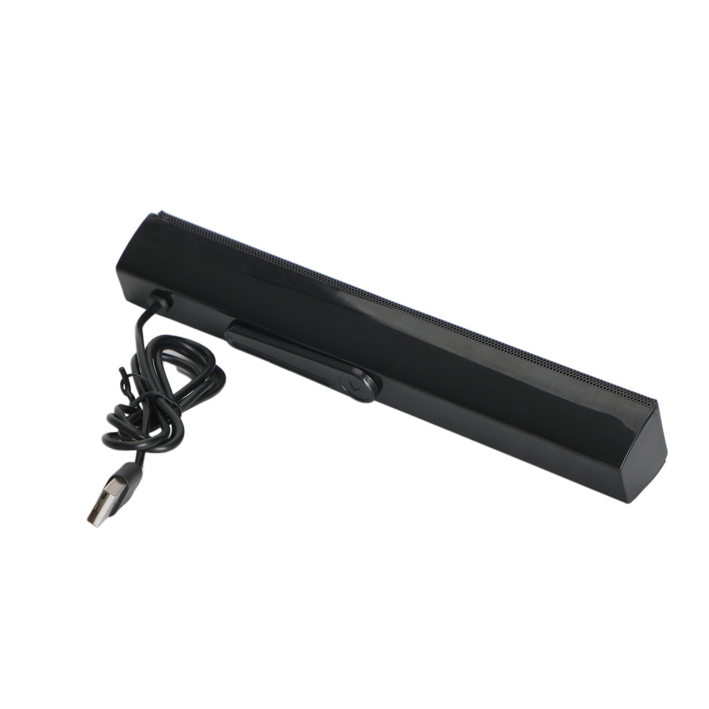 USB Power Computer Speakers Stereo Sound Bar With Clip for Desktop Laptop Black