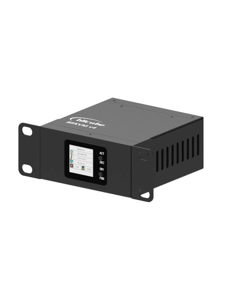 BliKVM v4 HDMI KVM over IP with PoE, HDMI Loop Out, ATX Control & WiFi for Remote Server Management