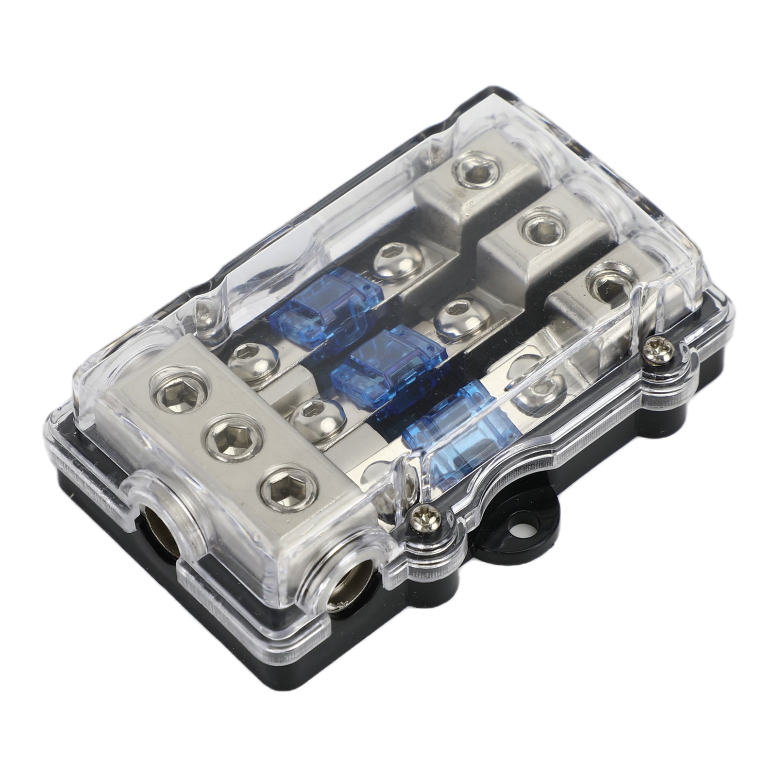 3-Way Mini ANL Blade Fuse Holder – 60A Car Audio Power Distribution Block for Stereo System
