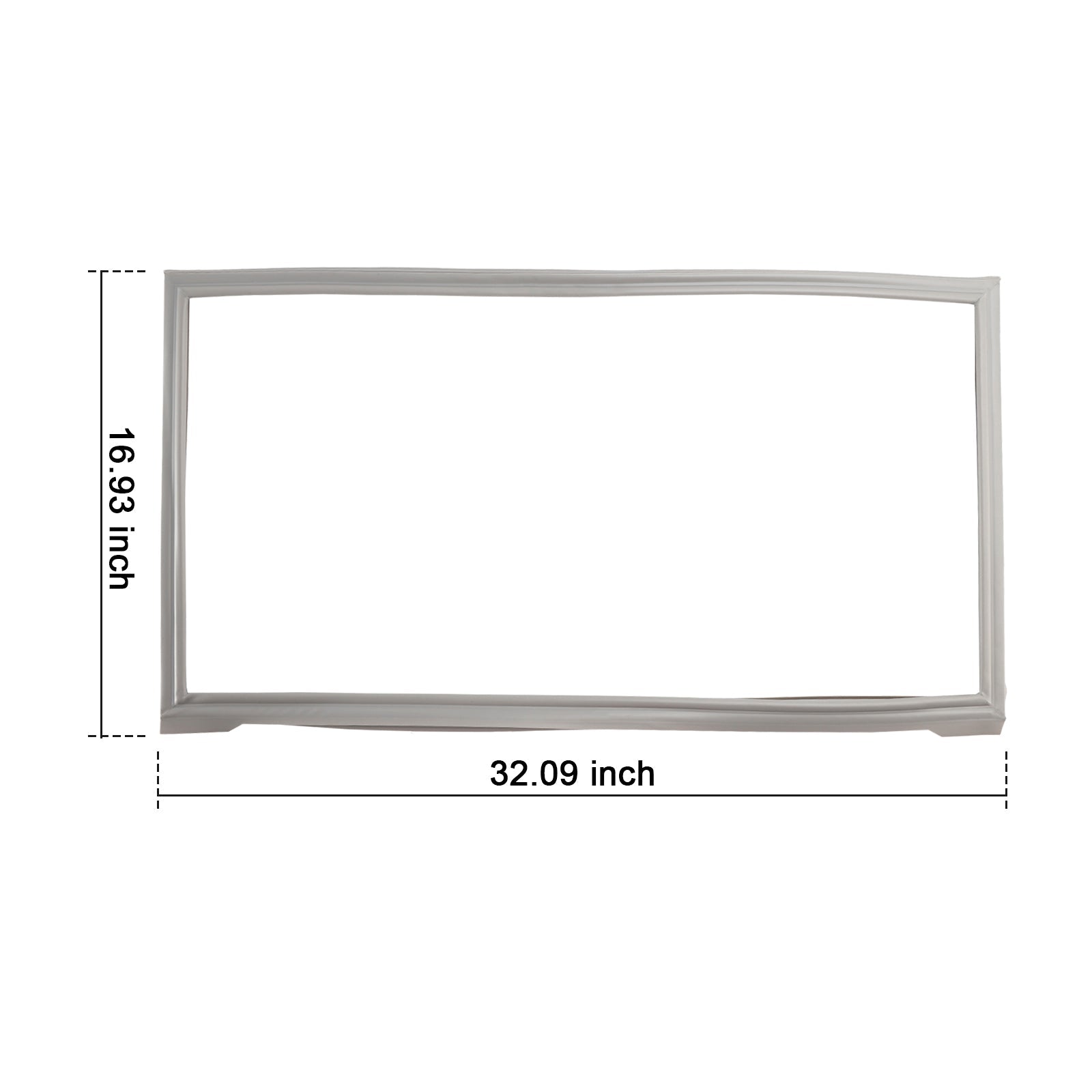 32.09" x 16.93" Freezer Door Gasket for Maytag, Whirlpool & KitchenAid, Replaces W10830274, W10443273