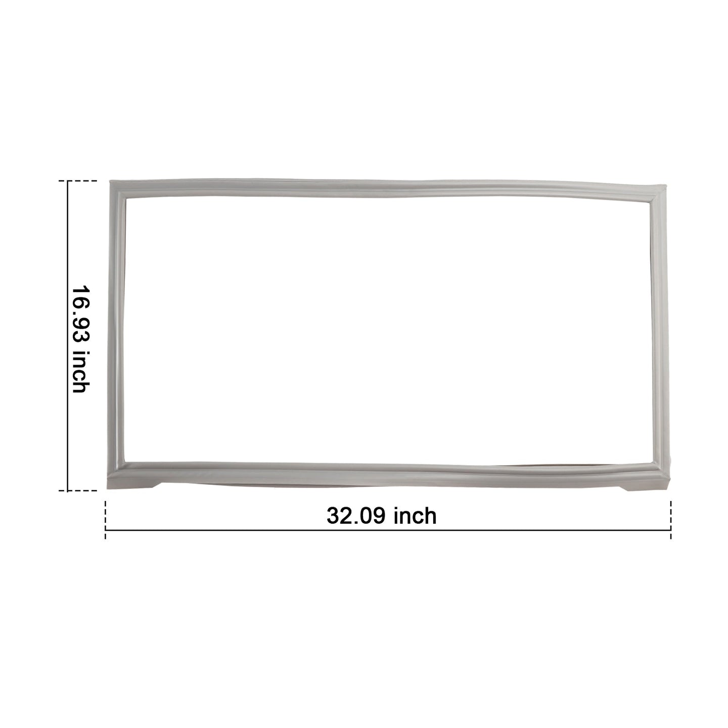 32.09" x 16.93" Freezer Door Gasket for Maytag, Whirlpool & KitchenAid, Replaces W10830274, W10443273