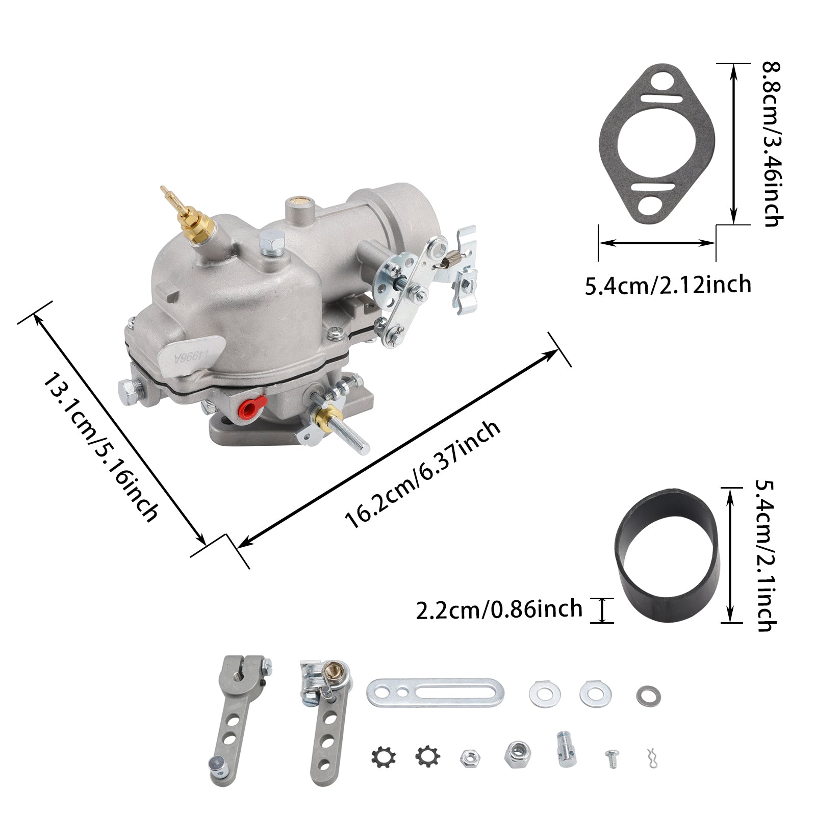 194996M93 Carburetor Fits For Massey Ferguson Tractors 65 3165 165 517099M93