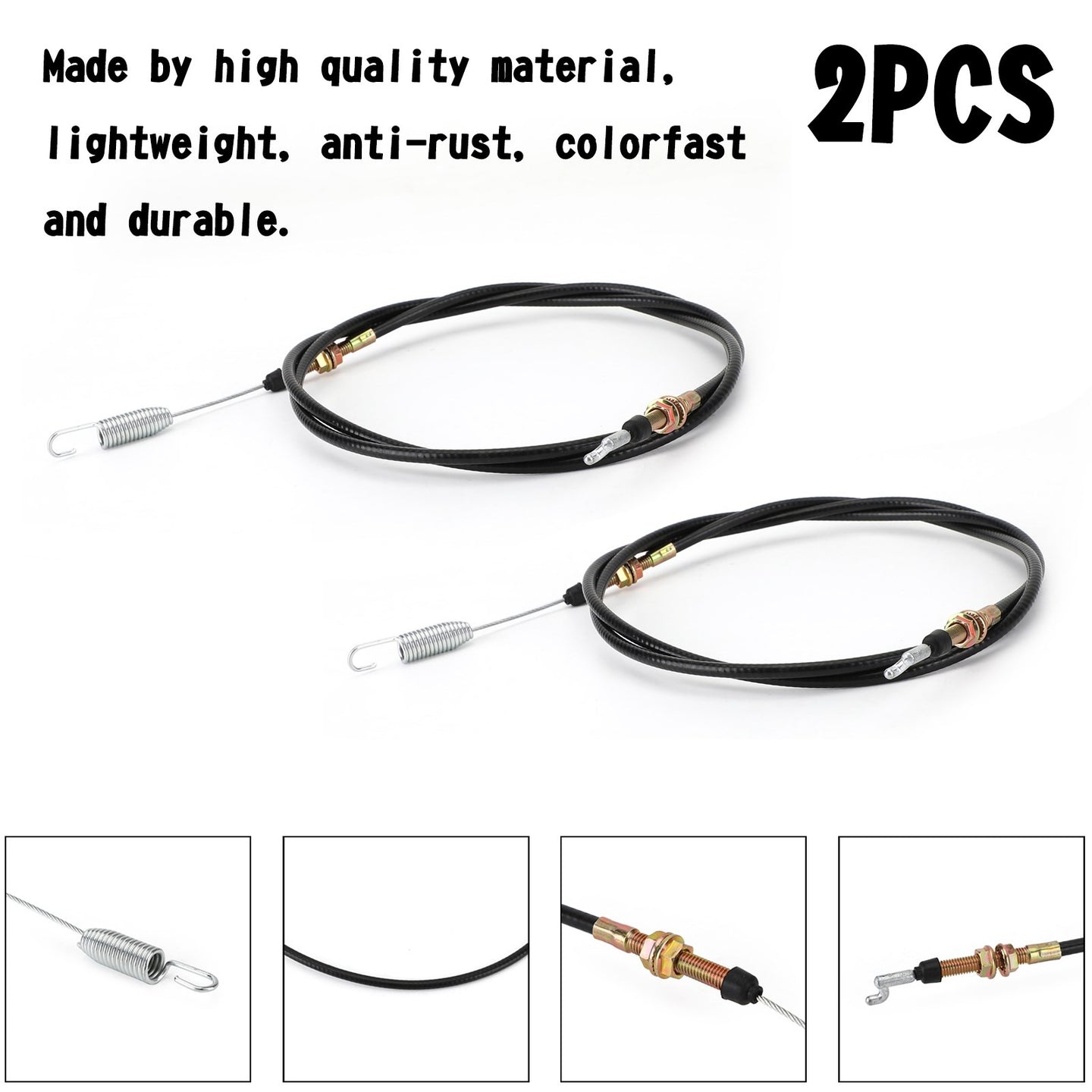 2Pcs Shifter Cable 2-11082 For Chuck Wagon Trail Wagon Land Master LM400 LM650