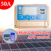 50A MPPT Solar Charge Controller with Bluetooth – 12V/24V LiFePO4, AGM, Gel, Lead Acid Battery Charger, LCD Display (Gold)