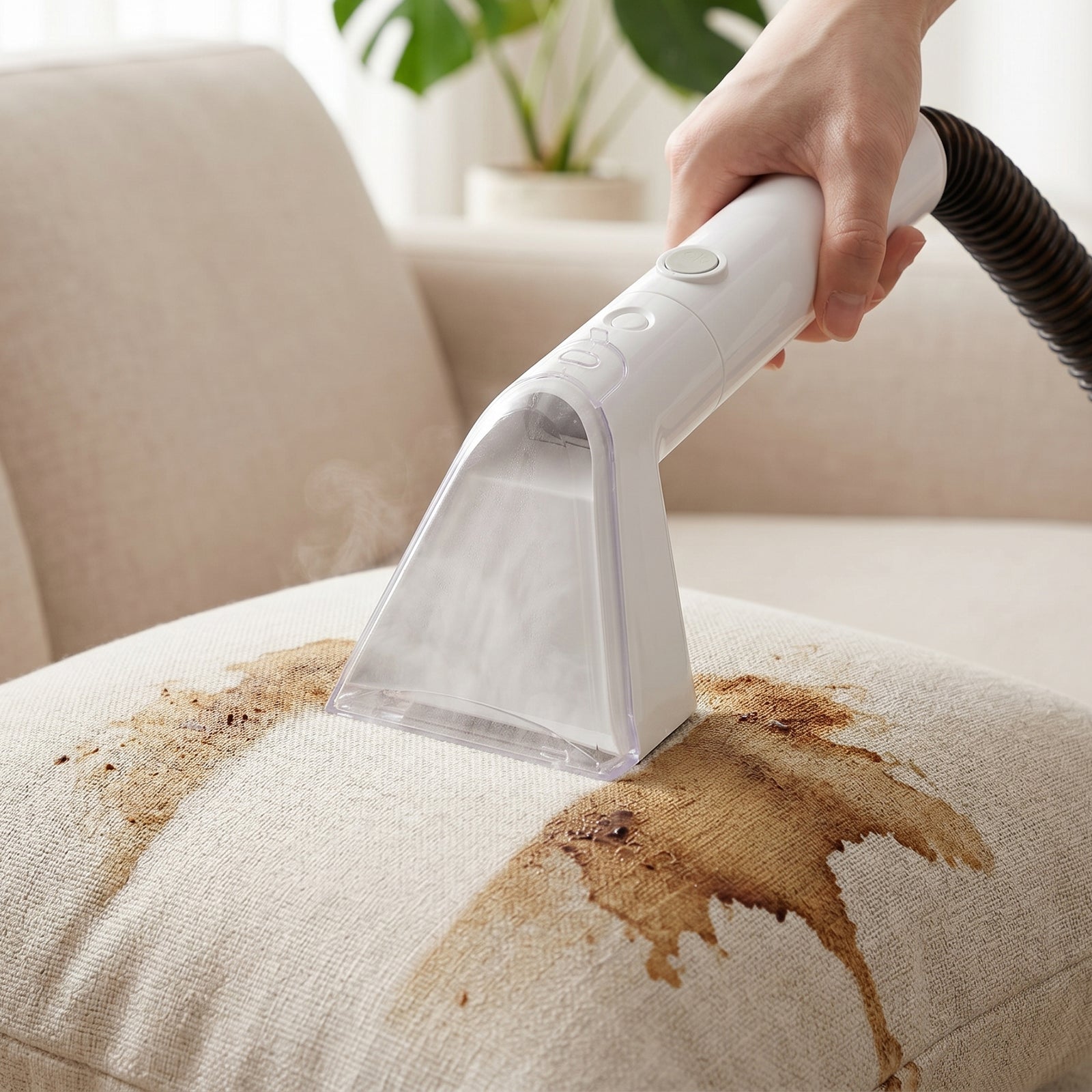 1700W High Power Steam Cleaner Portable Carpet and Upholstery Stain Remover
