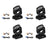 4Pcs 36 x 10W RGBW 4in1 LED Zoom Moving Head 360W Wash Stage Light DMX 15CH