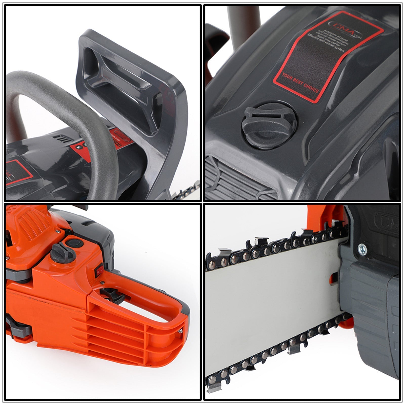 20inch 68CC Gasoline Chainsaw Cutting Wood Gas Sawing