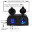 12V/24V 4.2A Dual USB Charger Socket, Waterproof Surface Mount Power Outlet for Car, Truck, RV & Boat