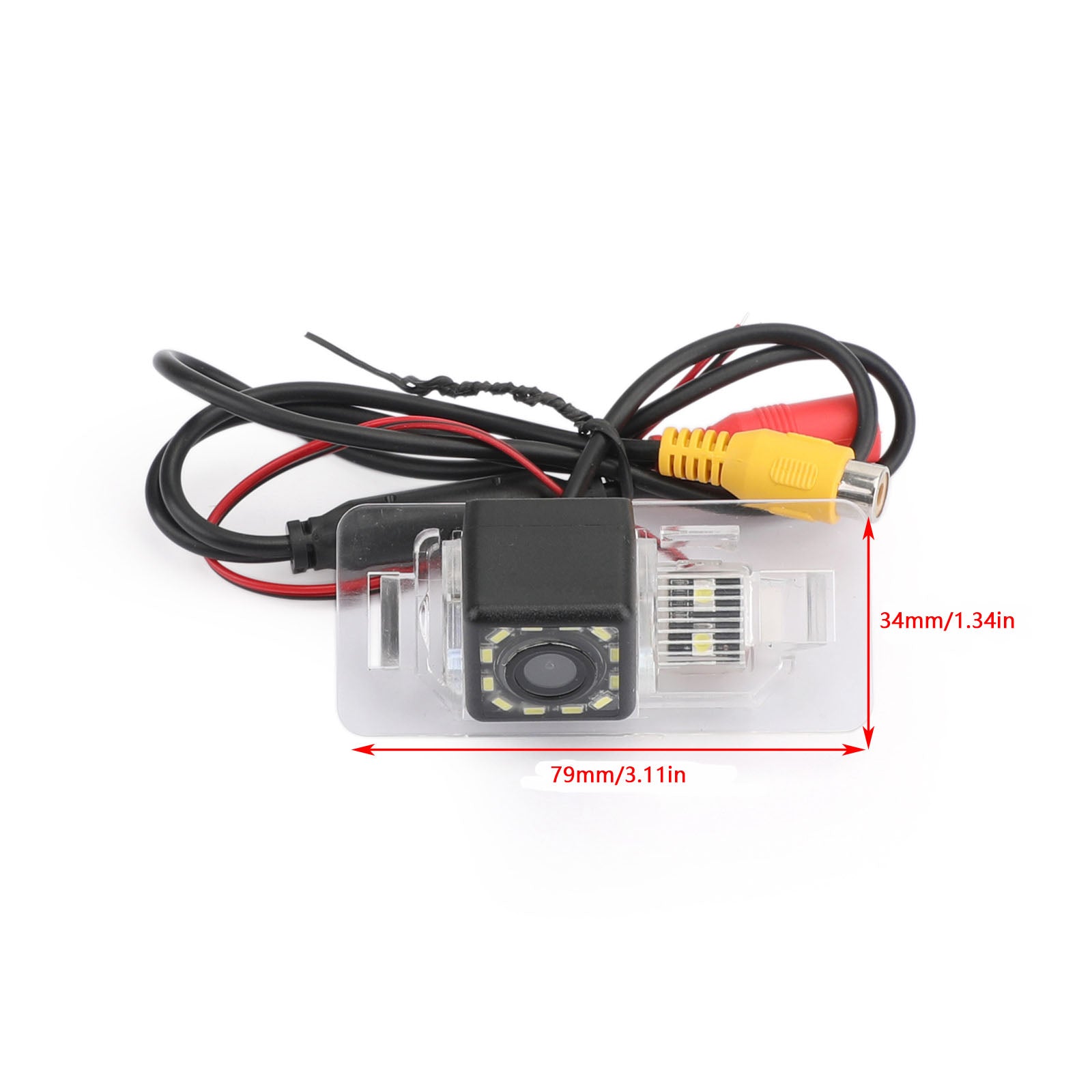 Backup Camera for BMW 3 Series, 5 Series, X5 & X6 (2008-2012) with 12-LED Night Vision, 170° CCD Waterproof