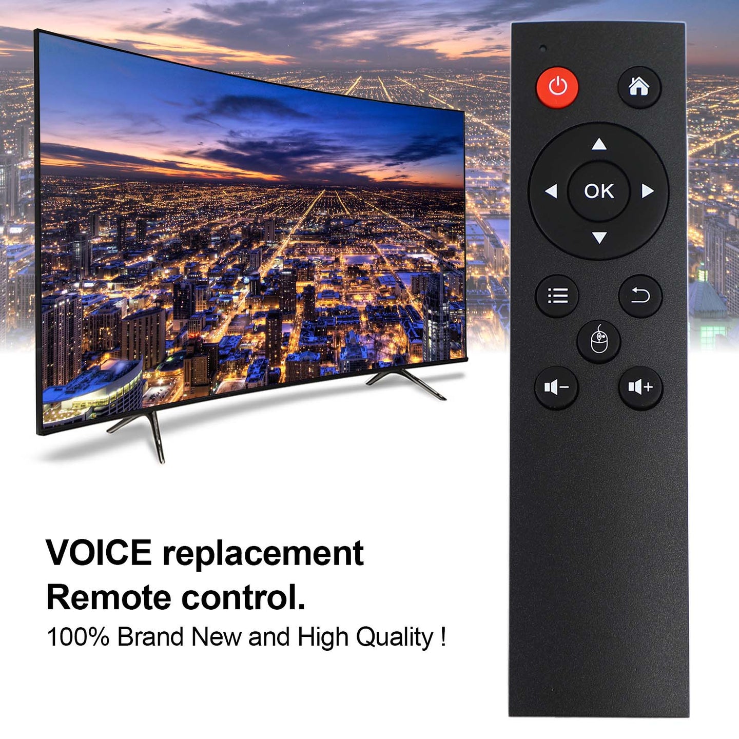 2.4G Wireless Air Mouse Keyboard Remote for Android TV Box, Smart TV, HTPC & Mini PC