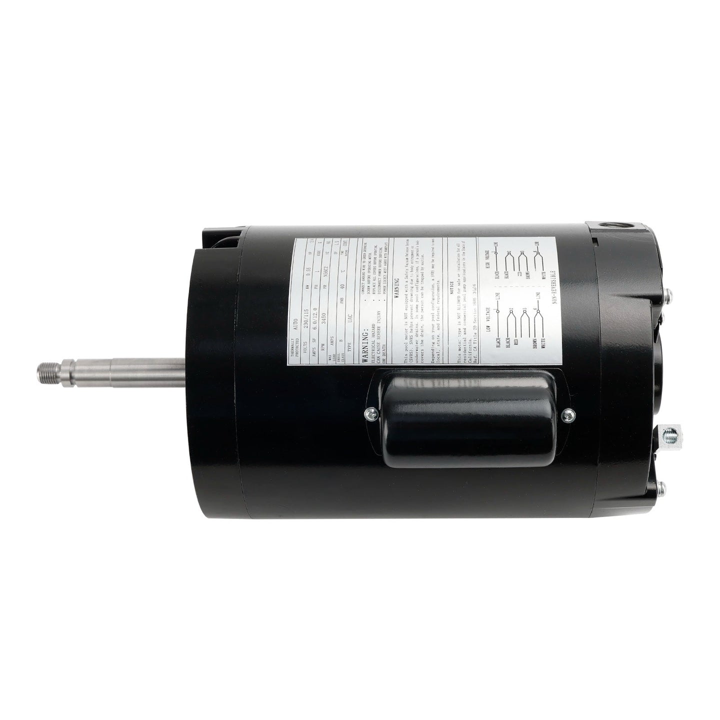 B625 3/4 HP Pool Pump Motor – Polaris PB4-60 Booster Pump Replacement