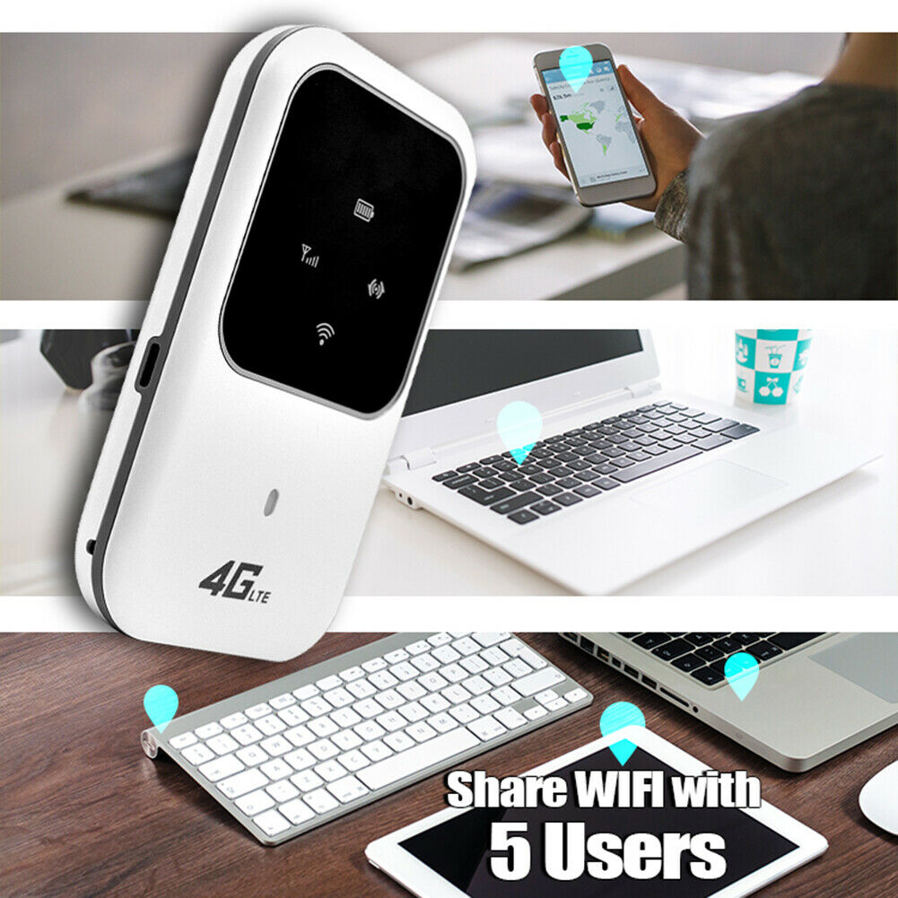 100Mbps Wireless 4G LTE Mobile Portable WiFi Router MIFI Modem Hotspot 2100mAh