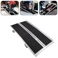 5FT Portable Wheelchair Ramp Non Skid Aluminum Foldable Mobility Scooter Ramp