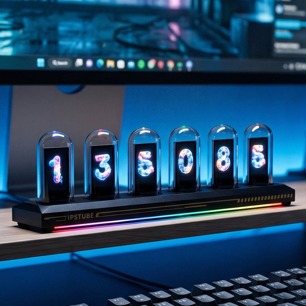 Nixie Tube Clock with WiFi SYNC 12/24H Display Required A Retro Gift for Friends