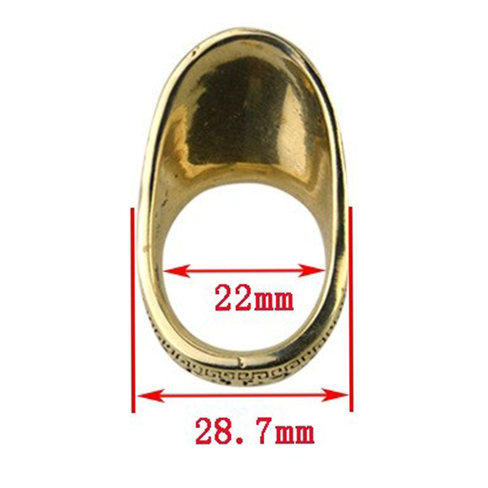 Archery 22mm Copper Thumb Ring Finger Guard Protector Gear Bow Hunting