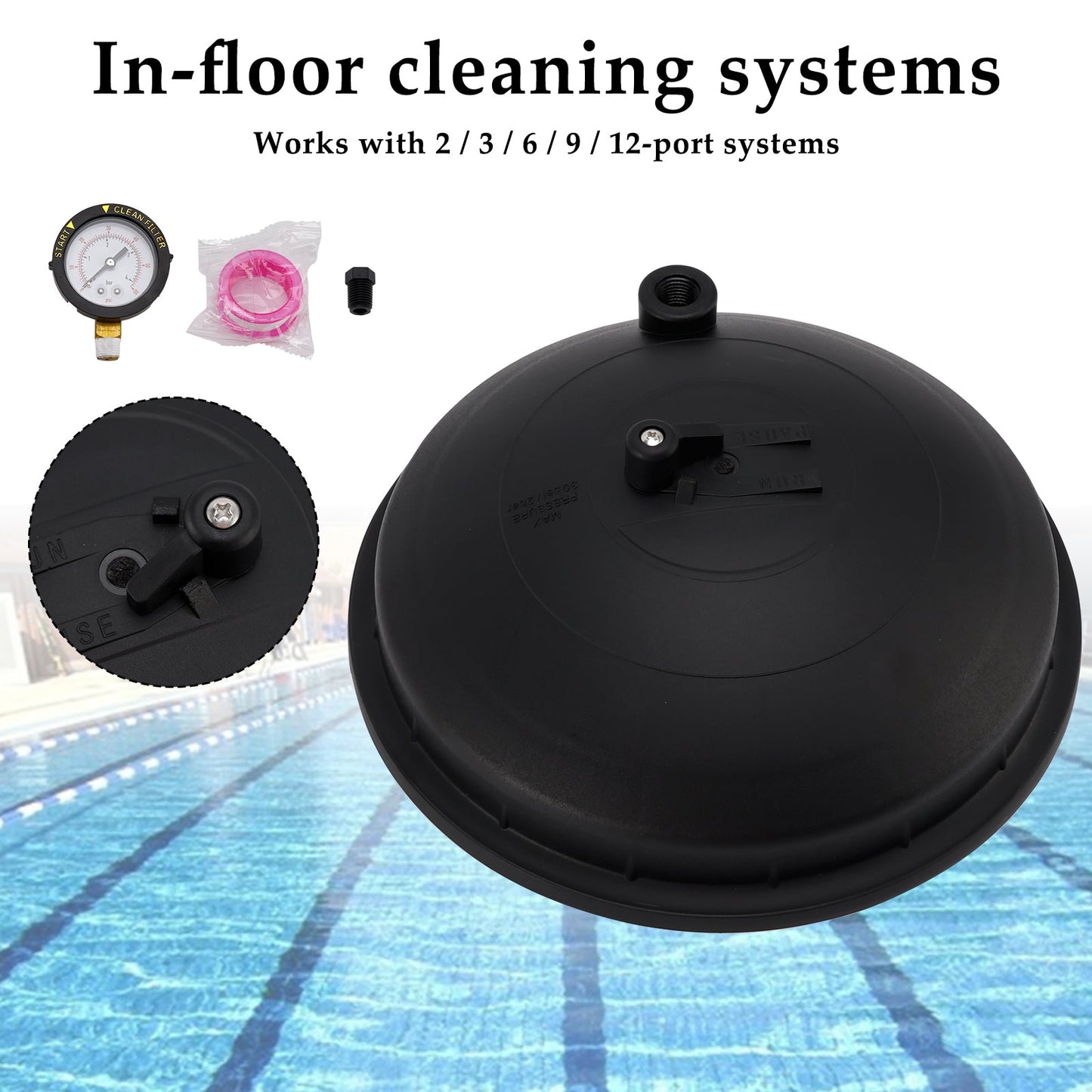 005-302-4300-03 Water Valve Dome with Pressure Gauge for Paramount Replacement