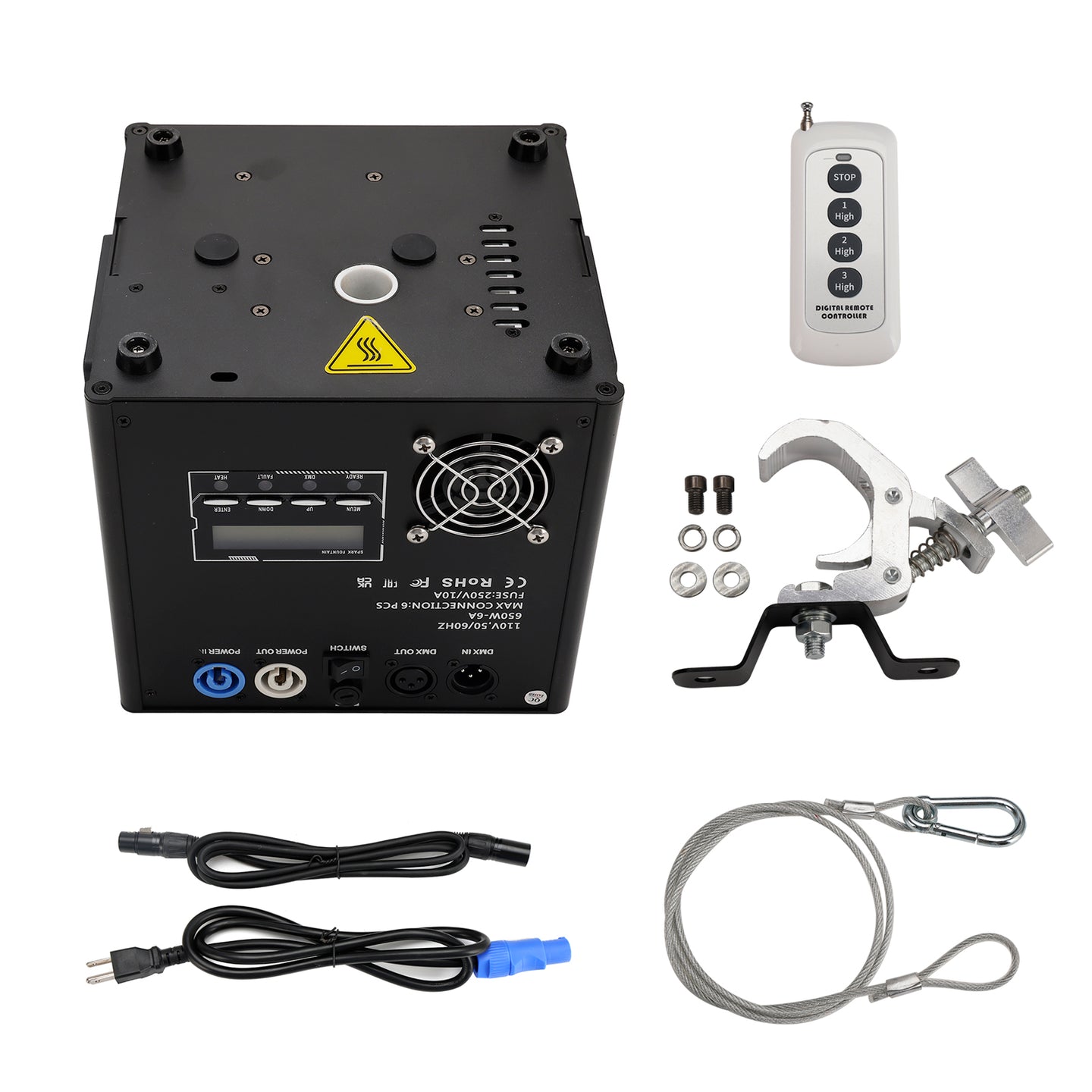 700W Cold Spark Firework Machine – DMX Stage Effect for Party, Wedding, Event Downward Spray