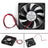 10PCS DC Brushless Cooling PC Computer Fan 12V 8015s 80x80x15mm 0.16A 2 Pin Wire