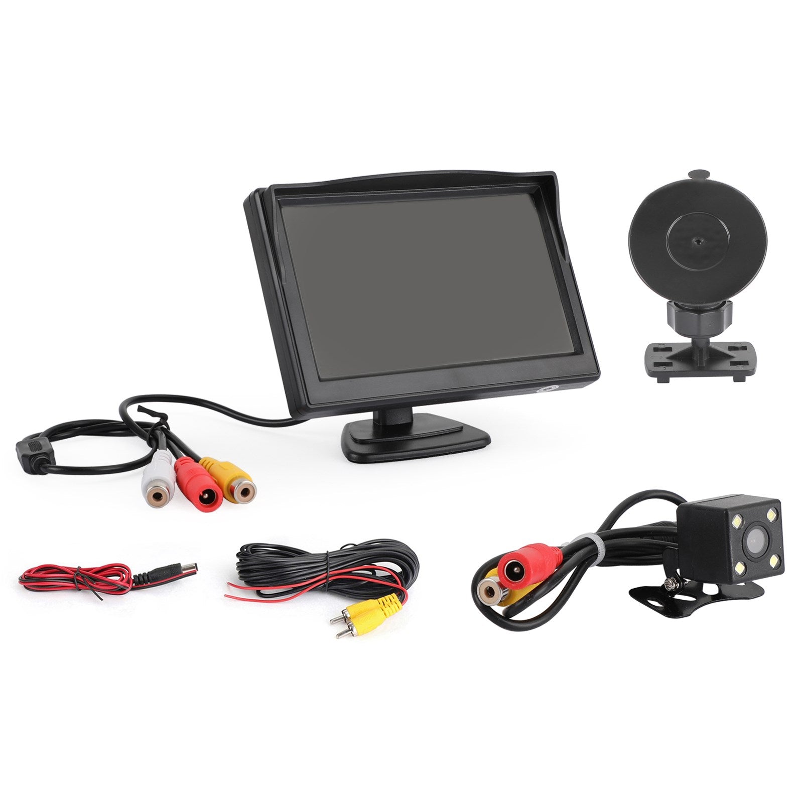 5 inches 2 In 1 TFT LCD Car Monitor + Universal Car Rear View 4LED Camera Kit