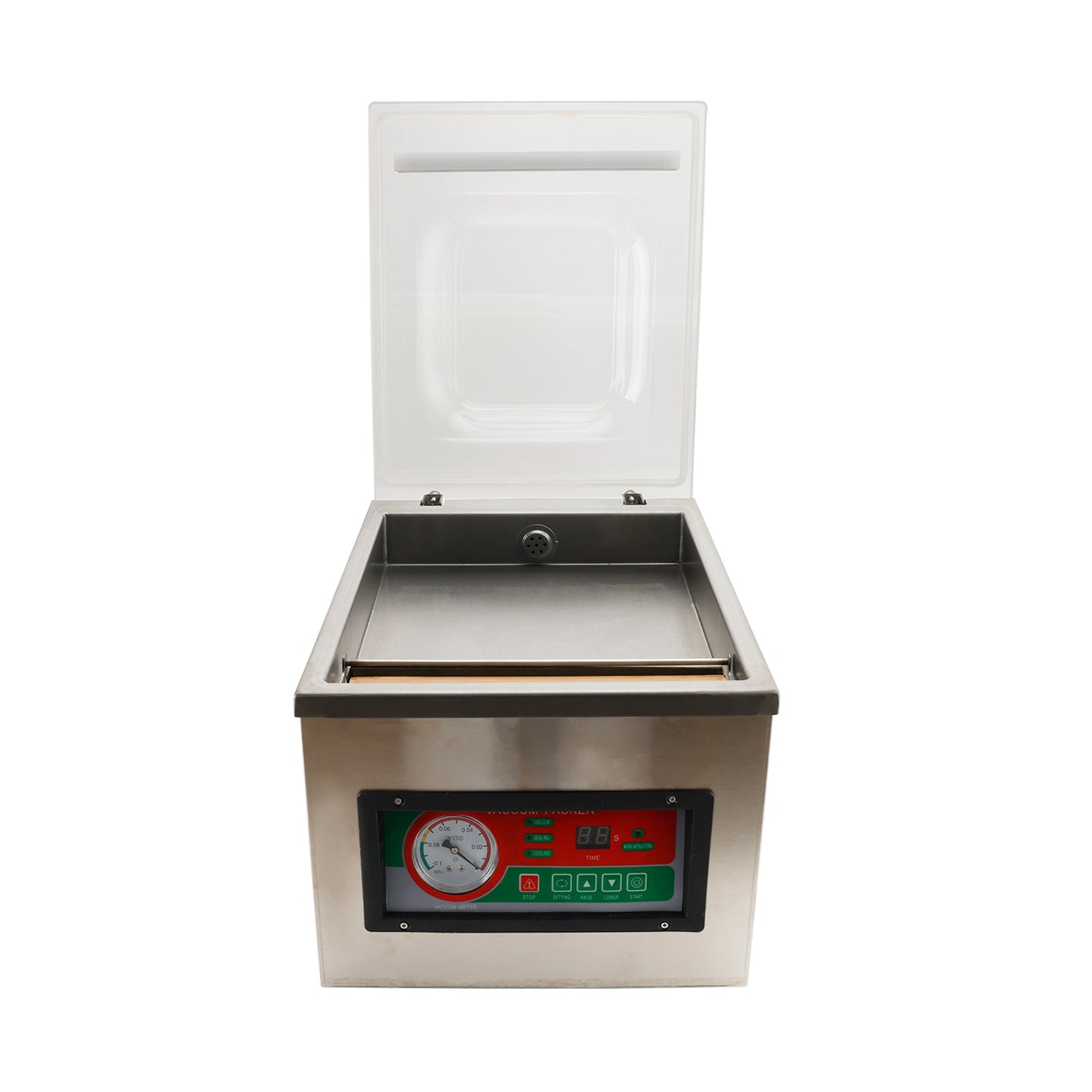 DZ-260C Commercial Vacuum Food Packaging Machine 120W Chamber Digital Sealer