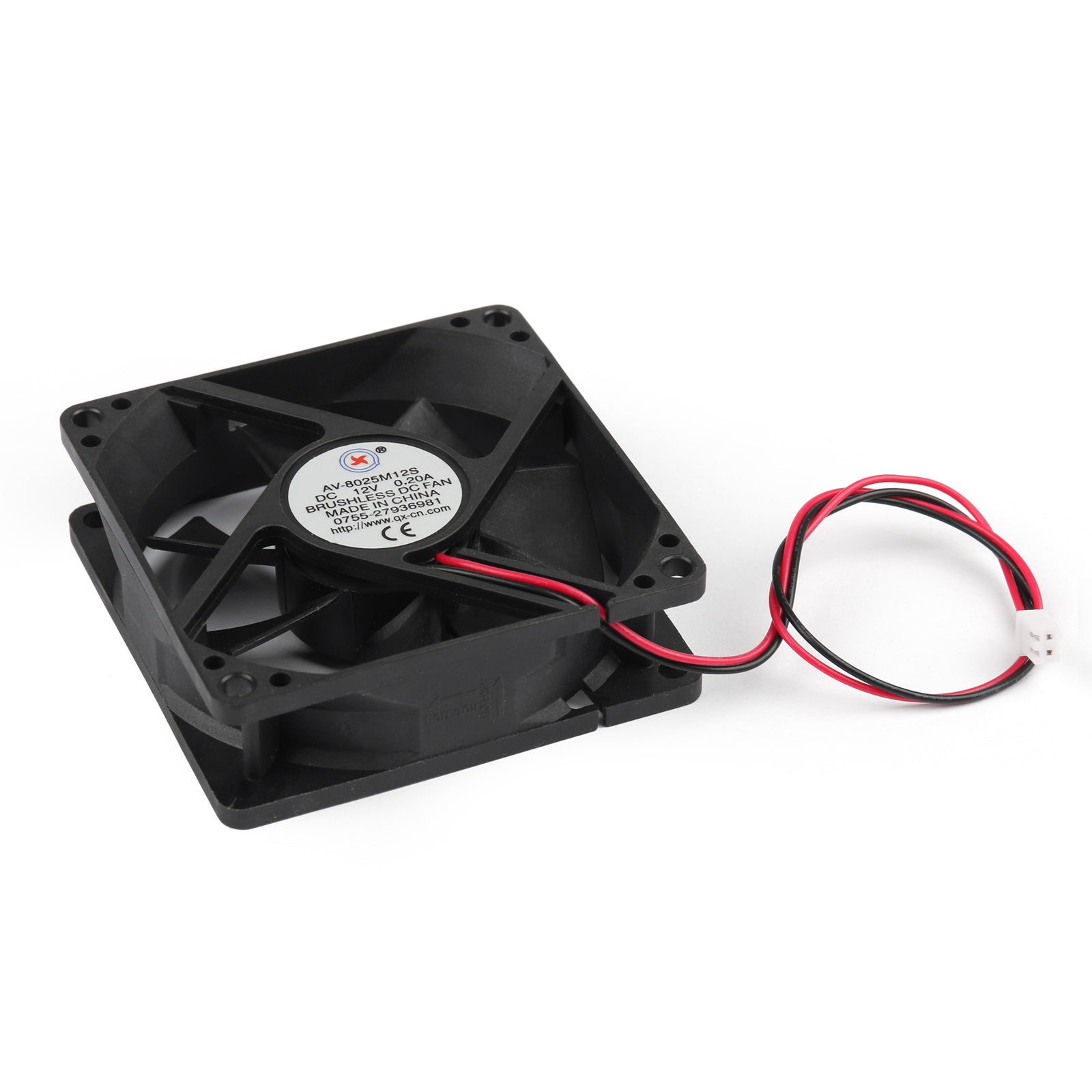 4Pcs DC Brushless Cooling PC Computer Fan 12V 8025s 80x80x25mm 0.2A 2 Pin Wire