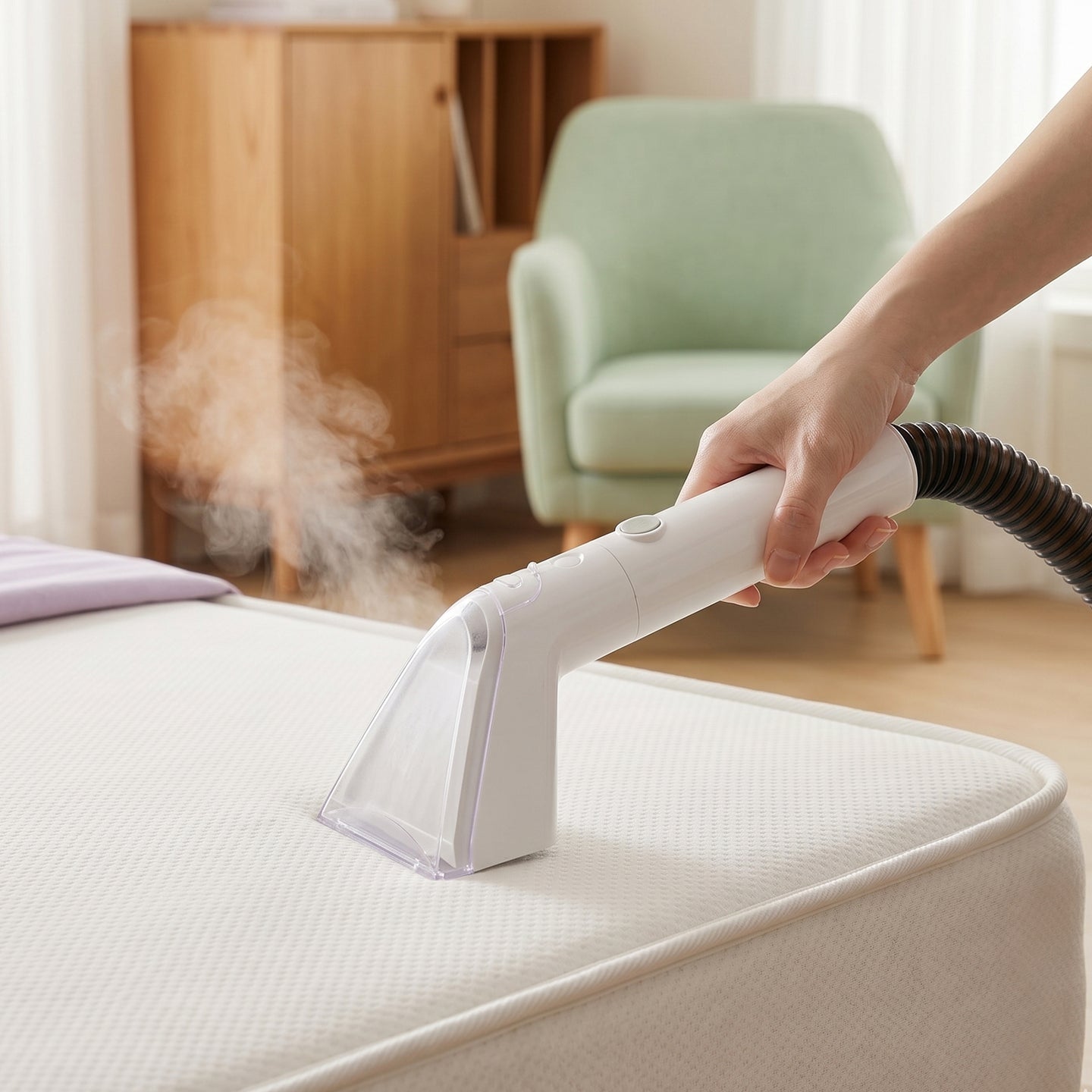 1700W High Power Steam Cleaner Portable Carpet and Upholstery Stain Remover