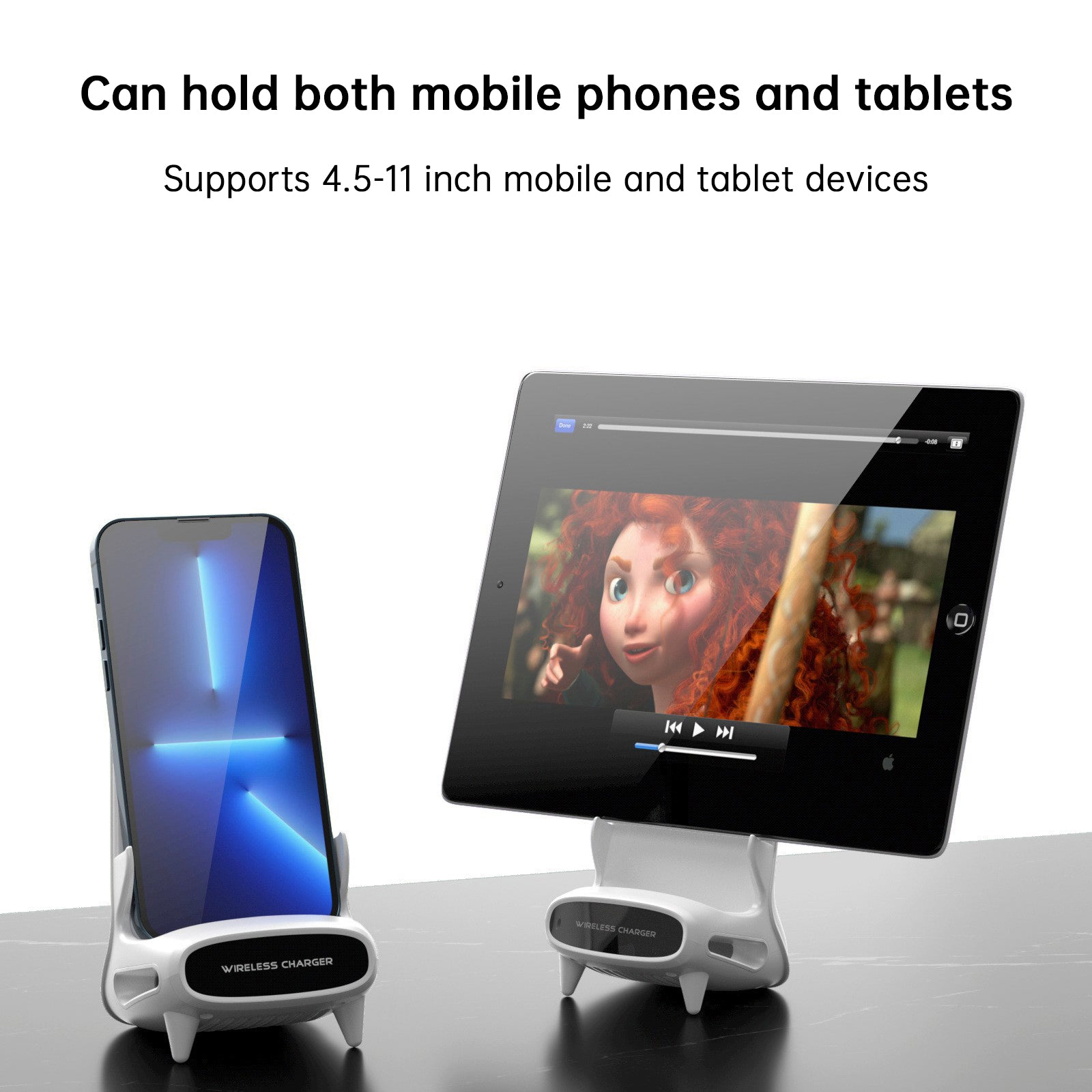 3 in 1 Mini Chair Wireless Fast Charger Phone Stand with Speaker Charging Stand