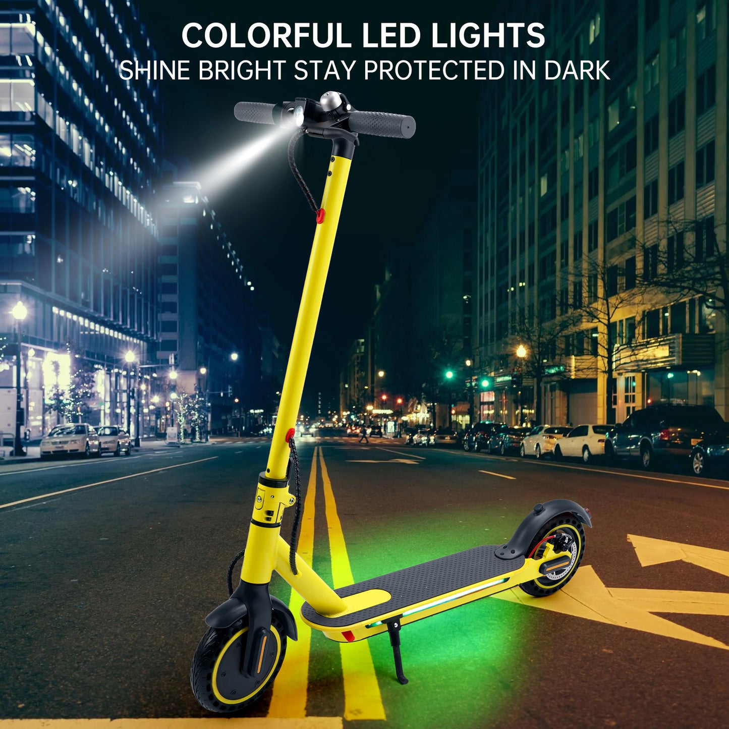 8.5" Folding Electric Scooter With app 350W 35KM Range 30km/h City Commute Yellow (Copy)