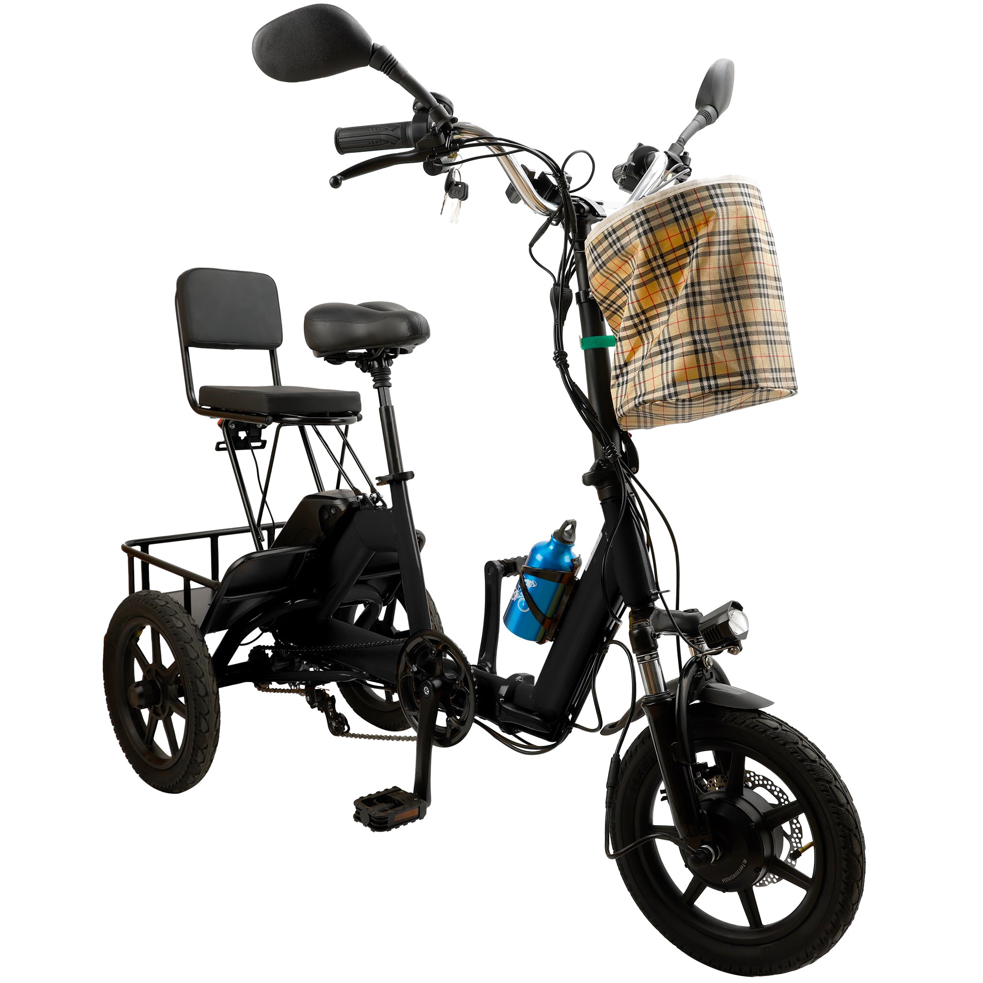 3 Wheel E-Trike Electric tricycle for Adult Folding Motorized 48V 350W