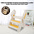 Children Foldable Footstool Hand Washing Ladder Baby Convenient Stair With Light